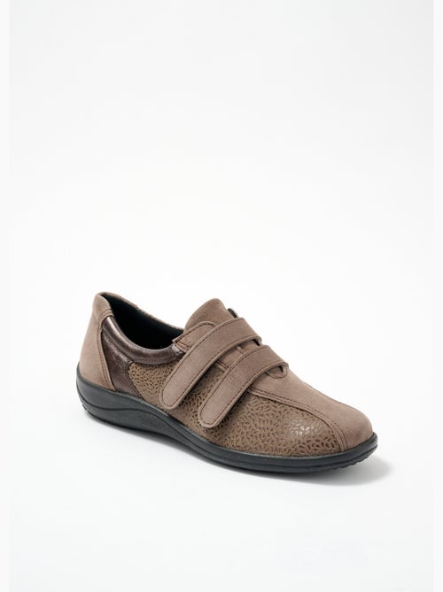 Derbies cuir grande largeur pieds sensibles - afibel - Kiabi