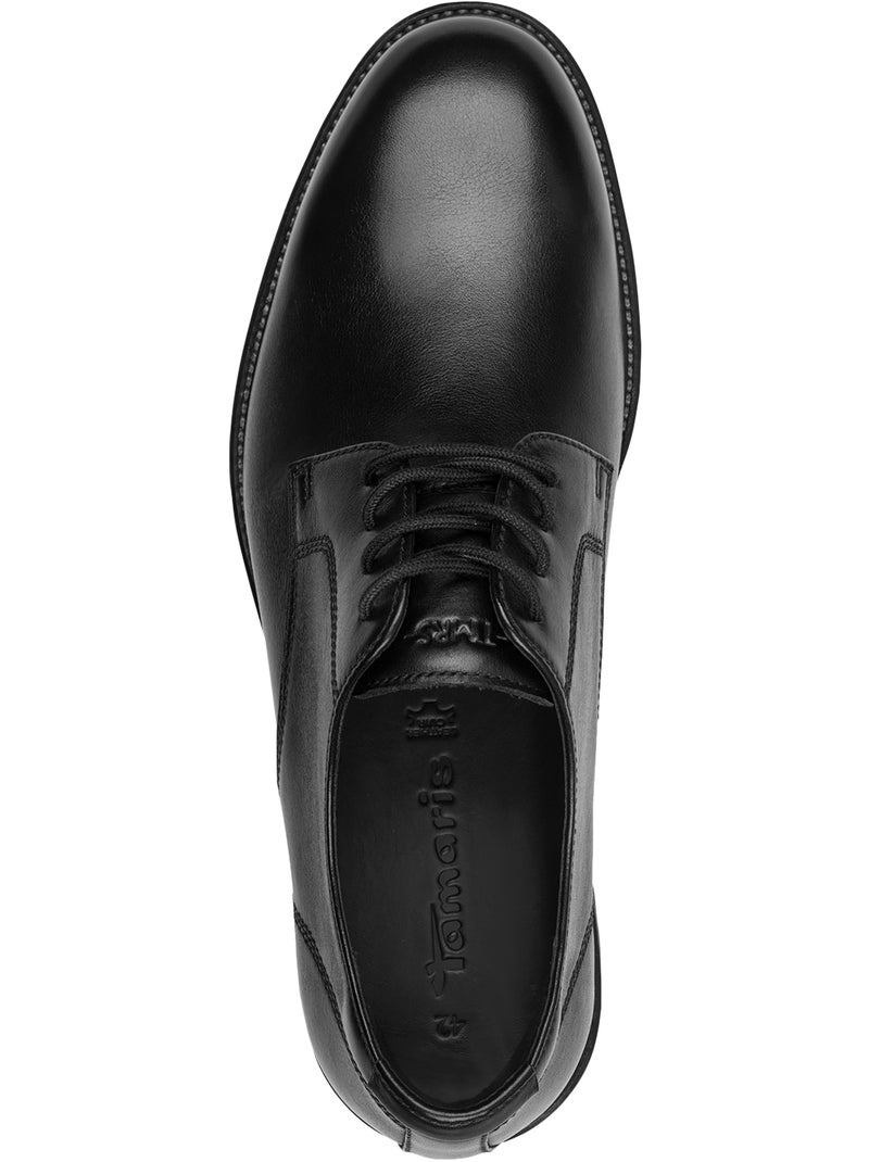 Derbies Cuir Tamaris Noir - Kiabi