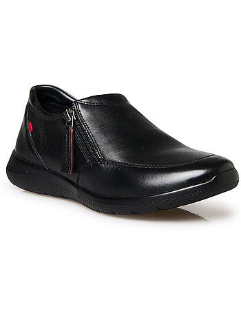 Derbies cuir zippés et élastiqués - PEDICONFORT