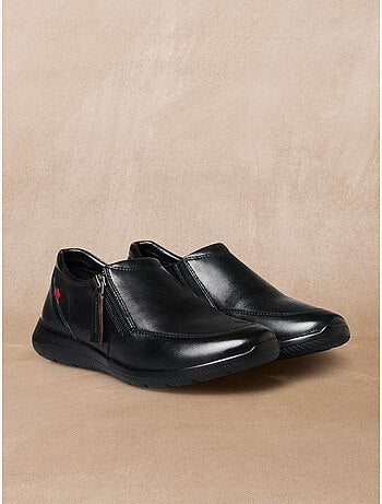 Derbies cuir zippés et élastiqués - PEDICONFORT
