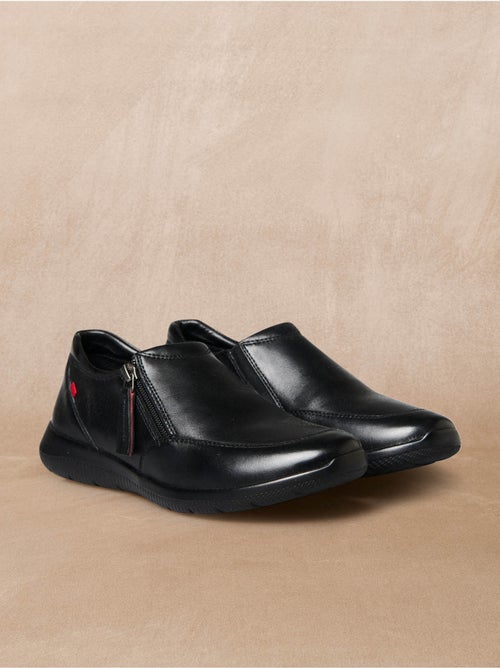 Derbies cuir zippés et élastiqués - PEDICONFORT - Kiabi
