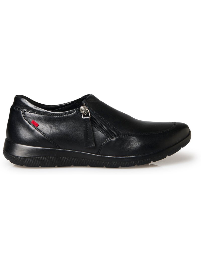 Derbies cuir zippés et élastiqués - PEDICONFORT Noir Noir - Kiabi
