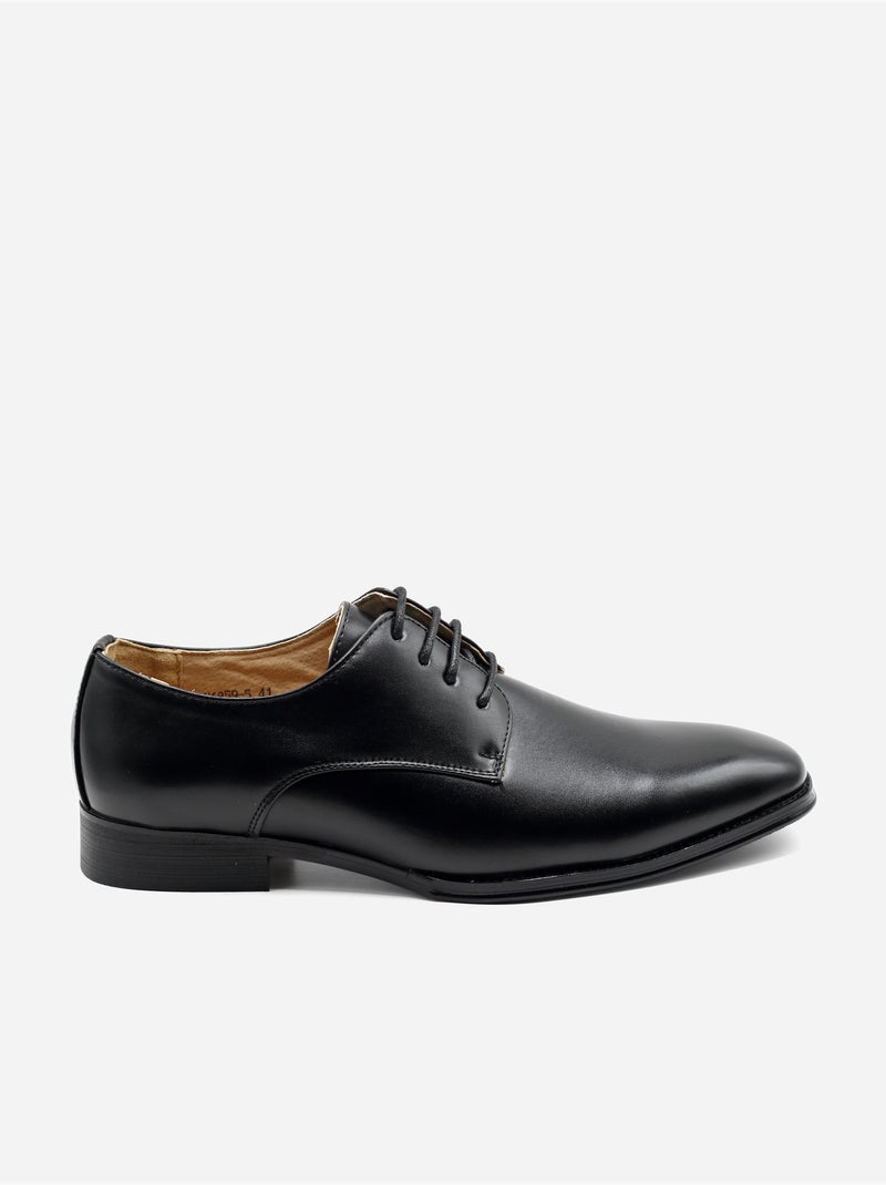 Derbies en cuir - Uomo Noir - Kiabi