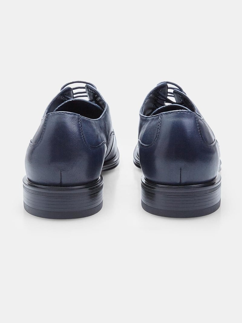 Derbies en cuir Bata 24H Bleu - Kiabi