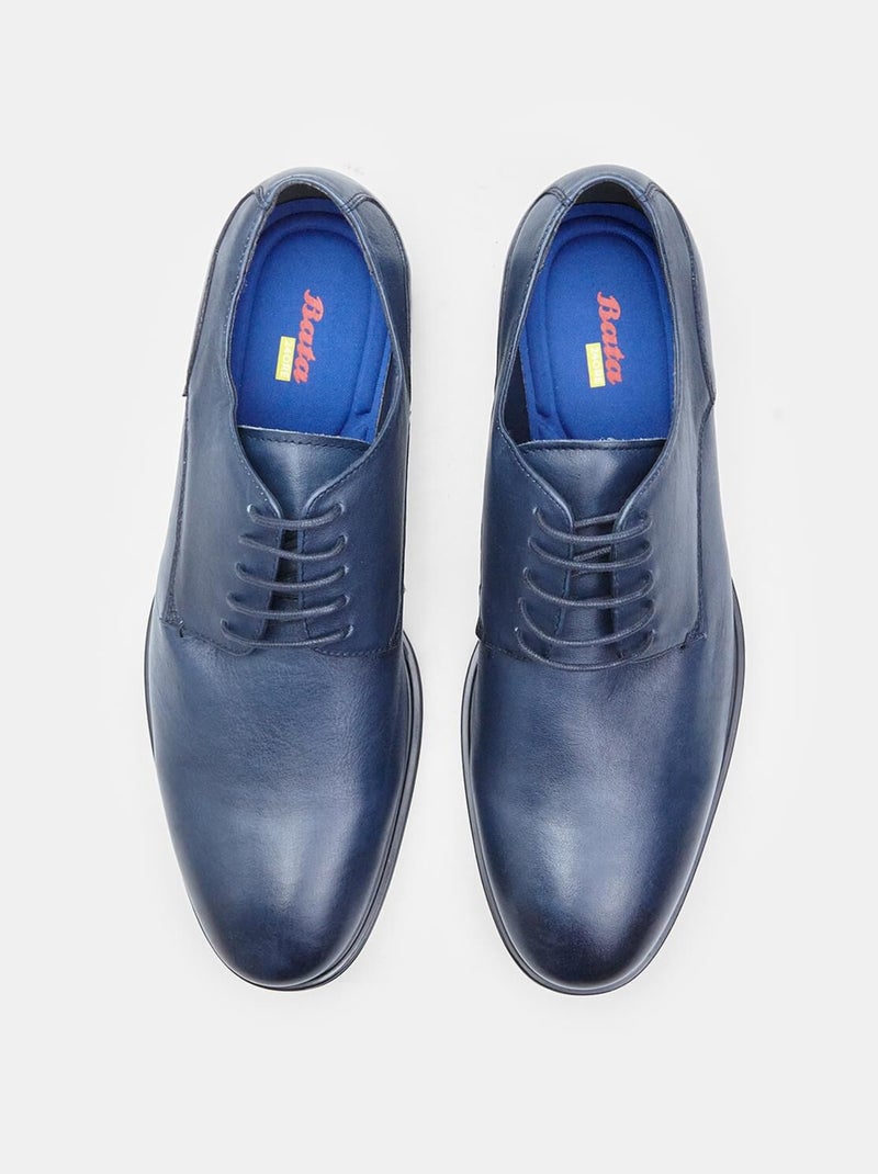 Derbies en cuir Bata 24H Bleu - Kiabi