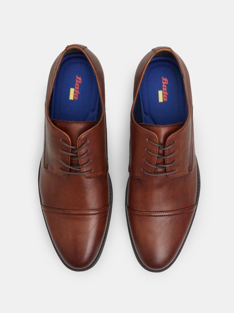 derbies en cuir Bata 24H Bronze - Kiabi