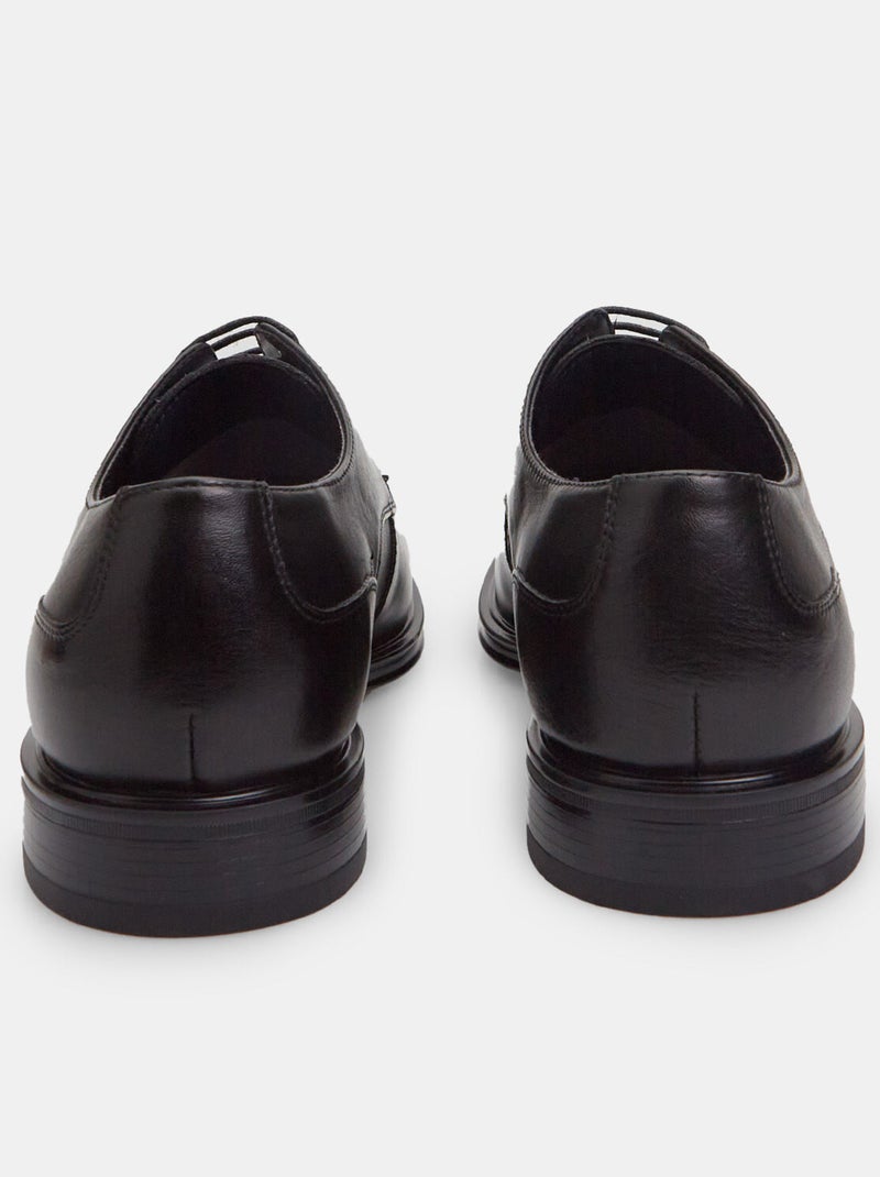 Derbies en cuir Bata 24H Noir - Kiabi