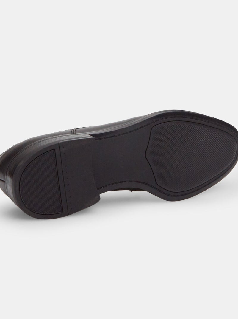 Derbies en cuir Bata 24H Noir - Kiabi