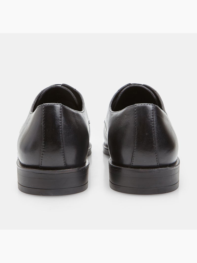 Derbies en cuir Bata Noir - Kiabi