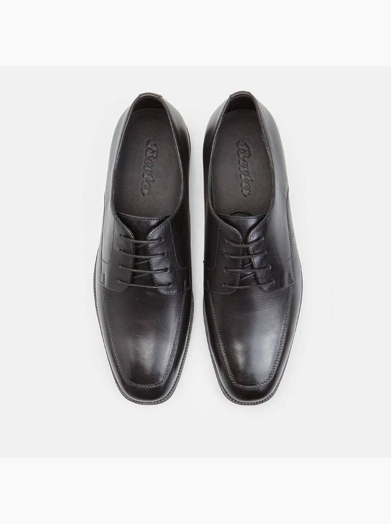 Derbies en cuir Bata Noir - Kiabi