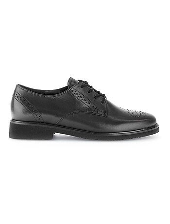 Derbies en cuir lisse