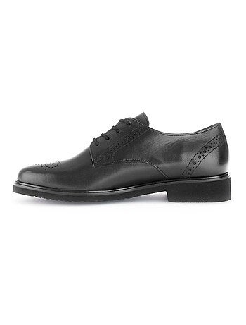 Derbies en cuir lisse