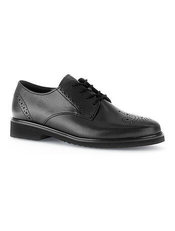 Derbies en cuir lisse