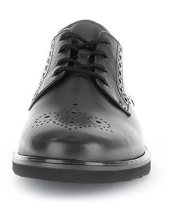 Derbies en cuir lisse
