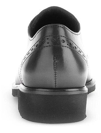 Derbies en cuir lisse
