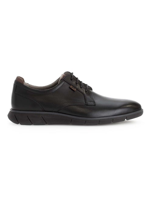 Derbies  en cuir lisse - Kiabi