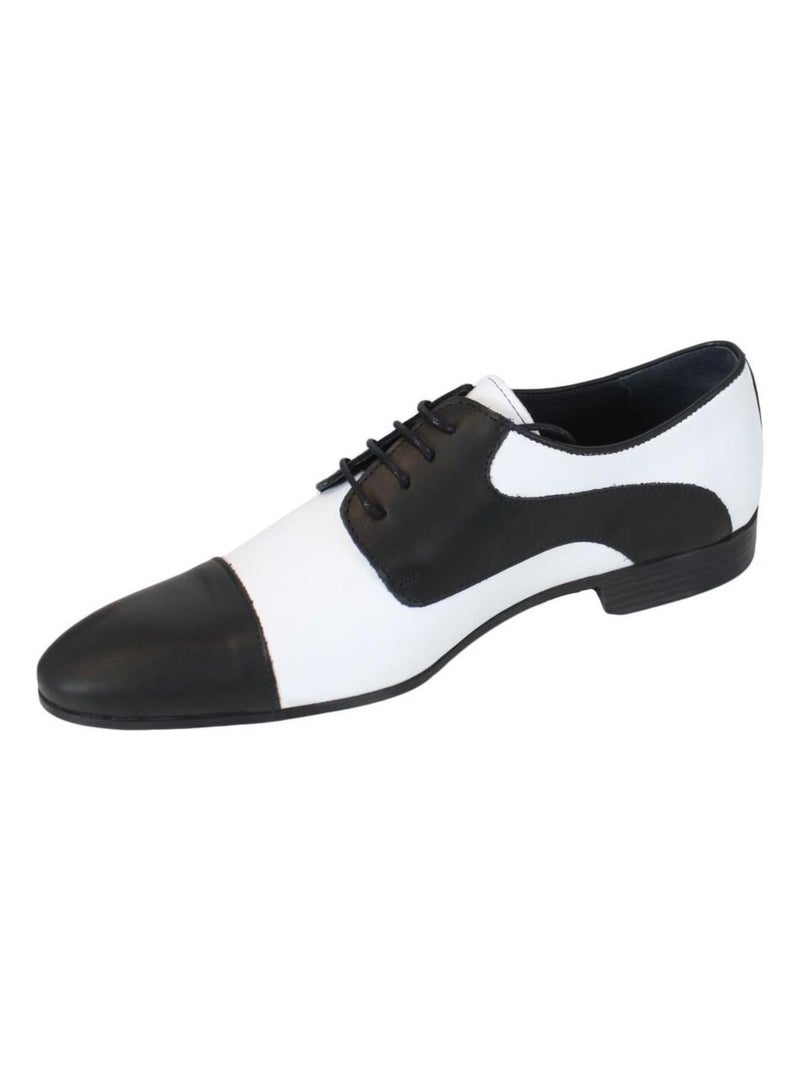 Derbies en cuir Pierre Cardin Noir Noir - Kiabi