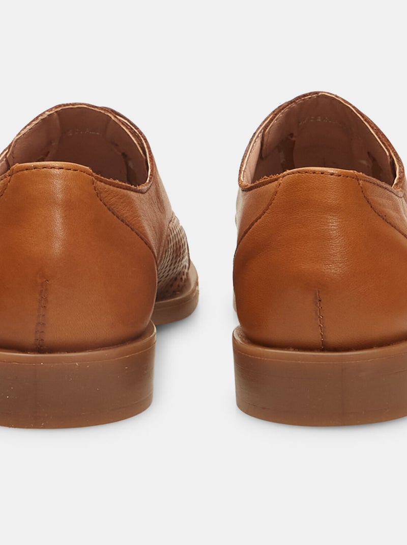 Derbies en cuir sans lacets BATA Bronze - Kiabi