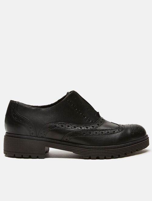 Derbies en cuir sans lacets BATA - Kiabi