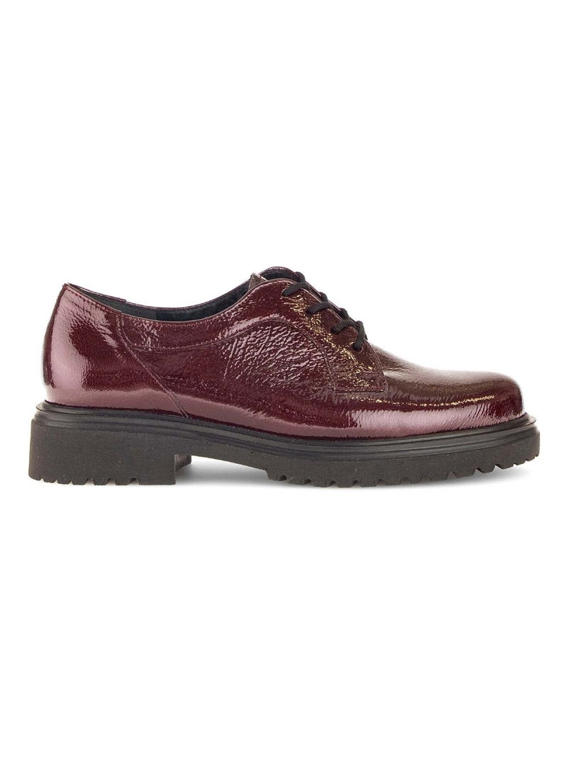 Derbies  en cuir vernis Gabor Bordeaux - Kiabi
