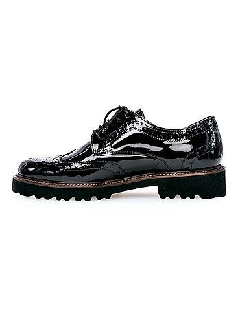 Derbies en cuir vernis