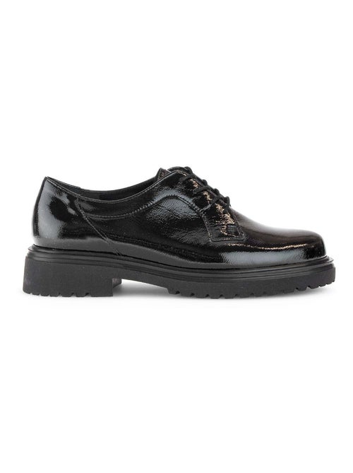 Derbies  en cuir vernis - Kiabi