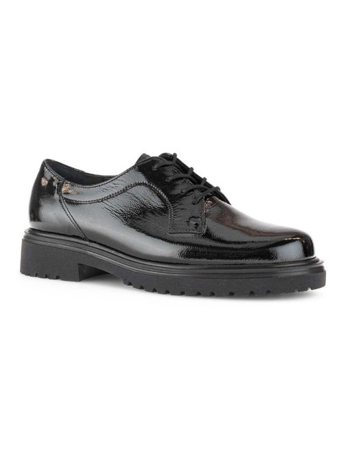 Derbies  en cuir vernis - Kiabi