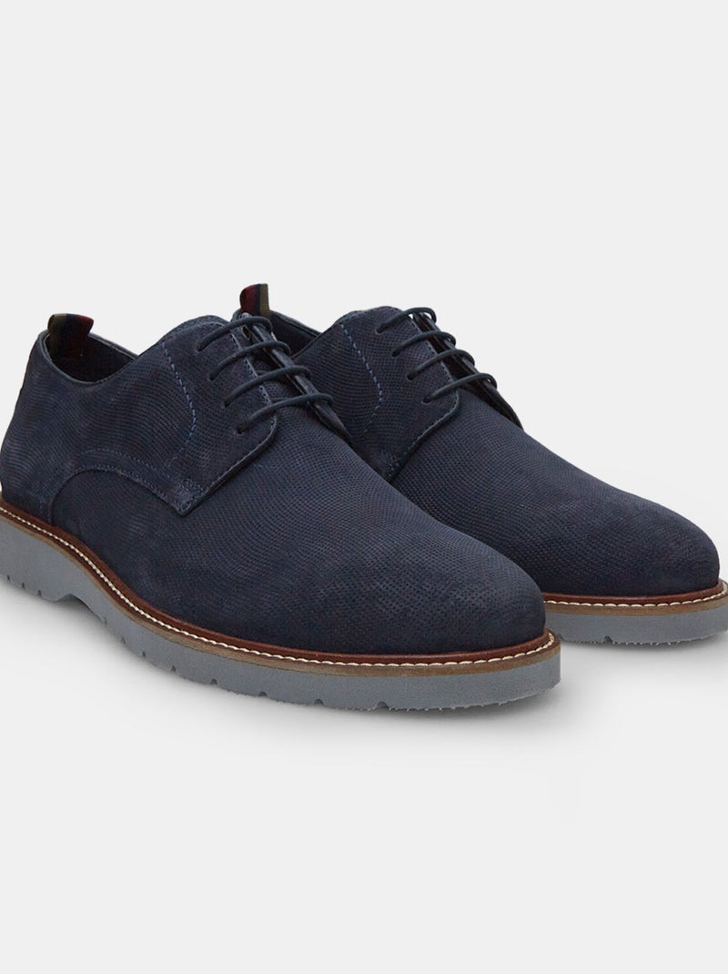 Derbies en suède BATA Bleu - Kiabi