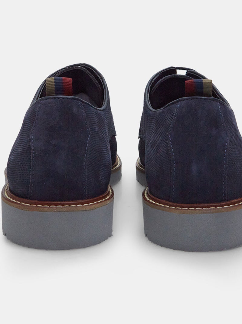 Derbies en suède BATA Bleu - Kiabi