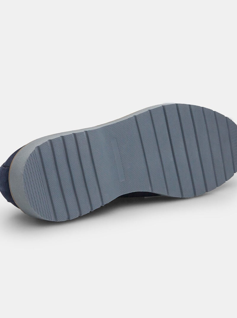 Derbies en suède BATA Bleu - Kiabi