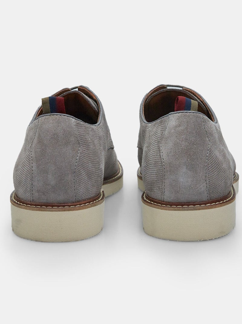 Derbies en suède BATA Gris - Kiabi