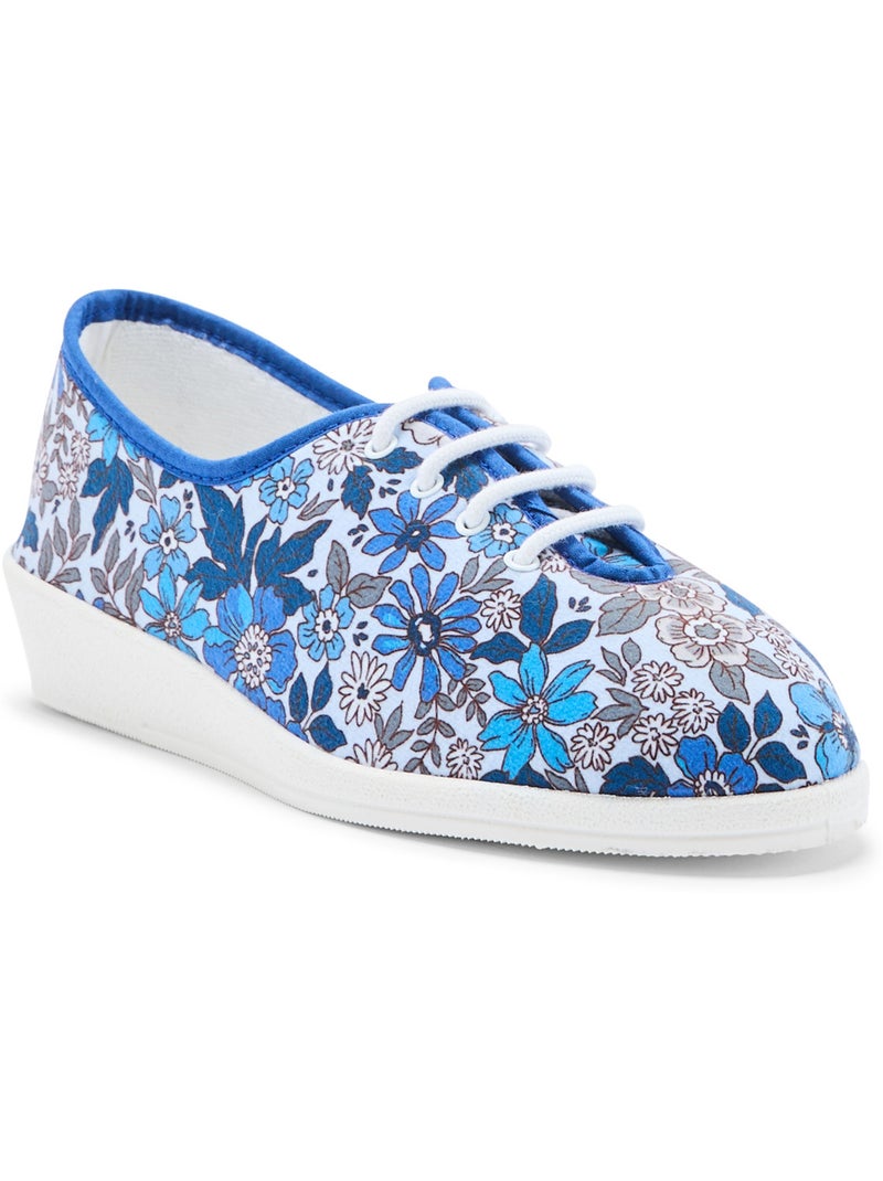 Derbies en toile intérieur souples - PEDICONFORT Bleu Multicolore - Kiabi