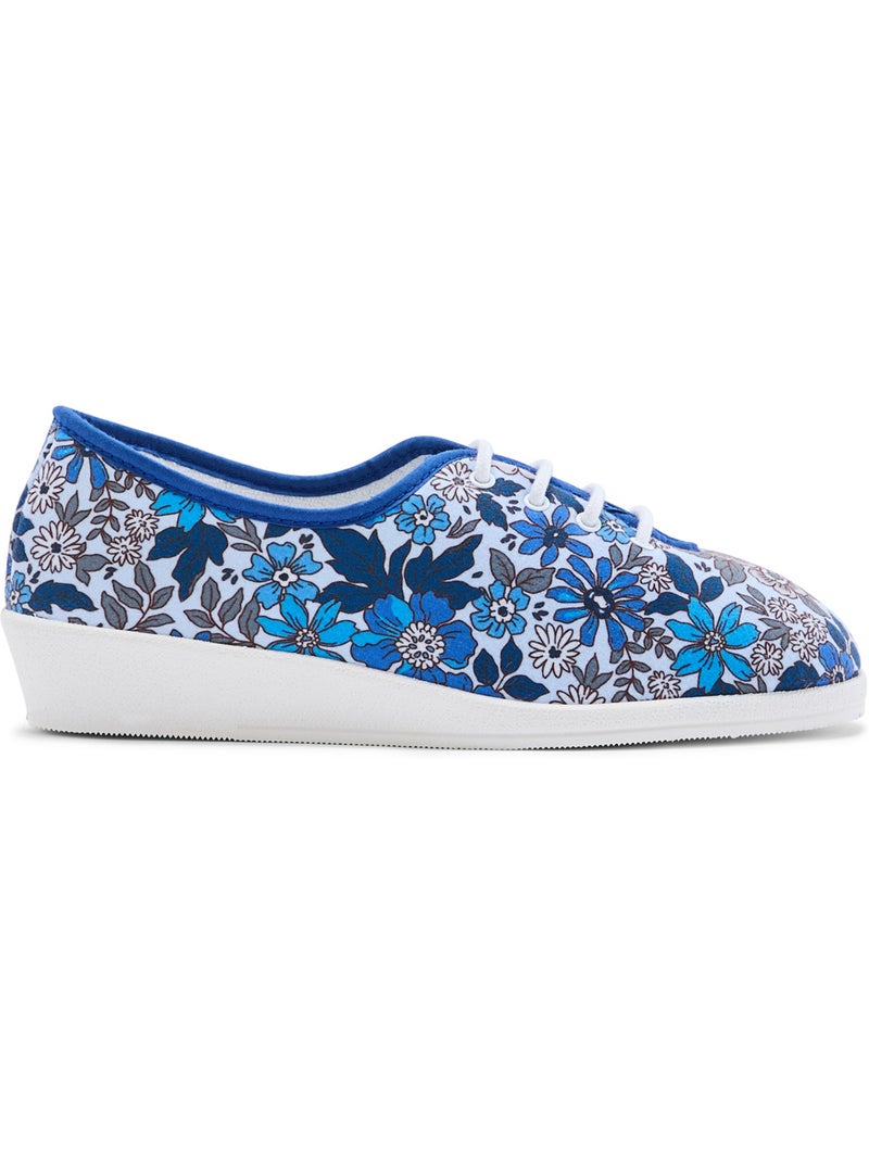 Derbies en toile intérieur souples - PEDICONFORT Bleu Multicolore - Kiabi