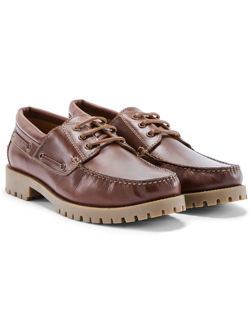 Derbies esprit bateau homme - PEDICONFORT Marron - Kiabi