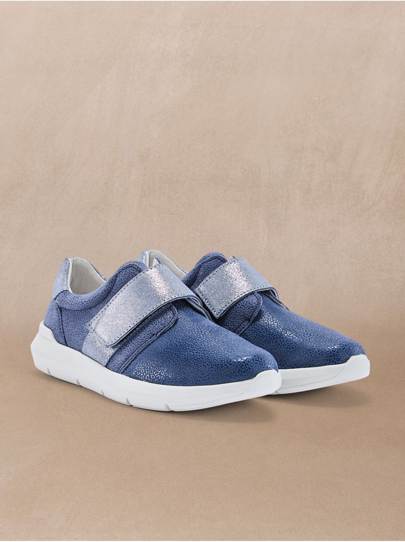 Derbies femme à scratch - PEDICONFORT Bleu - Kiabi