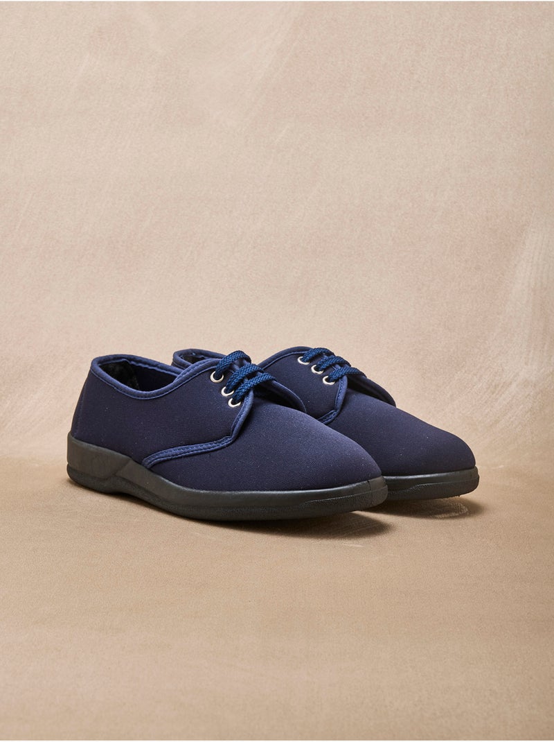 Derbies femme maille extensible - PEDICONFORT Bleu marine - Kiabi