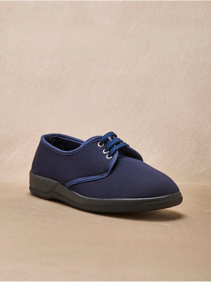 Derbies femme maille extensible - PEDICONFORT Bleu marine - Kiabi