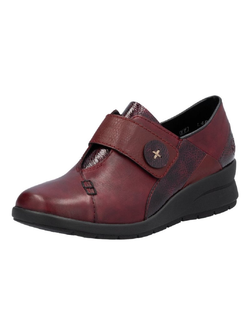 Derbies Femme Rieker Bordeaux - Kiabi