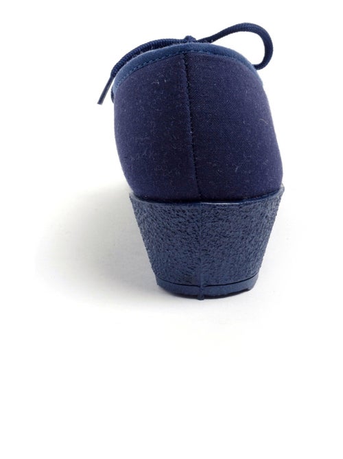 Derbies lacées toile compensées - Afibel - Kiabi