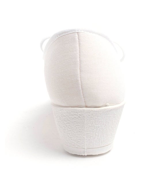 Derbies lacées toile compensées - Kiabi