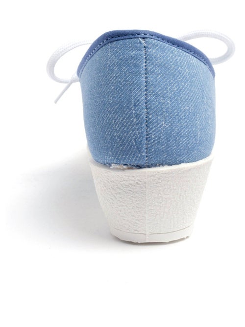 Derbies lacées toile compensées - Kiabi