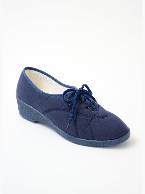 Derbies lacées toile compensées - Kiabi