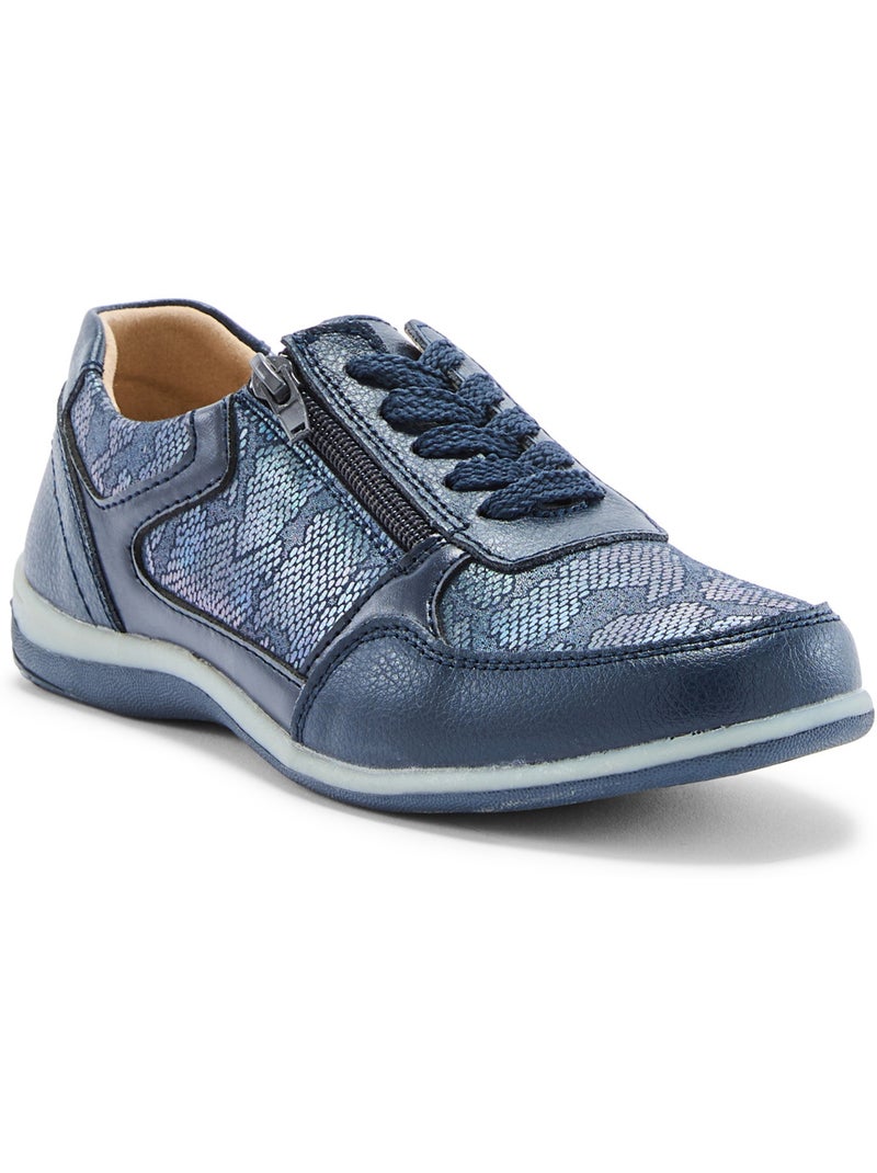 Derbies lacets et zip femme - PEDICONFORT Bleu marine - Kiabi