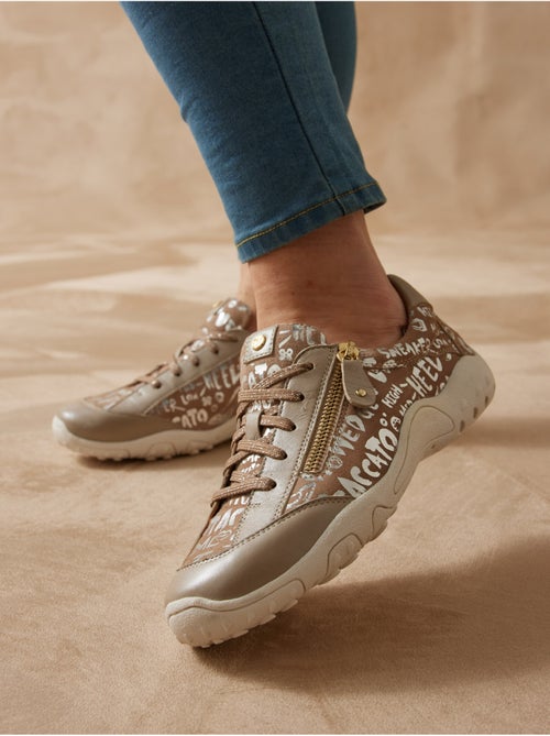 Derbies motifs brillants tout cuir - PEDICONFORT - Kiabi