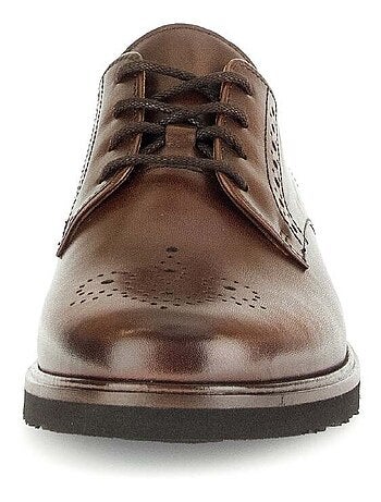 Derbies sattels en cuir lisse