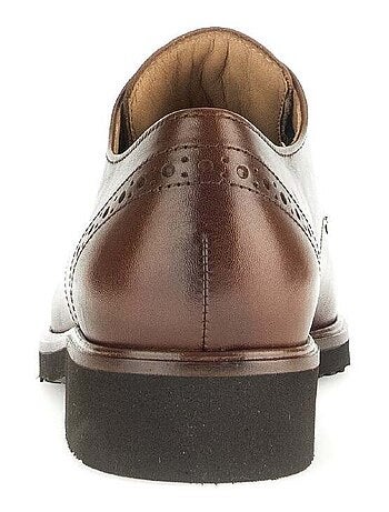 Derbies sattels en cuir lisse