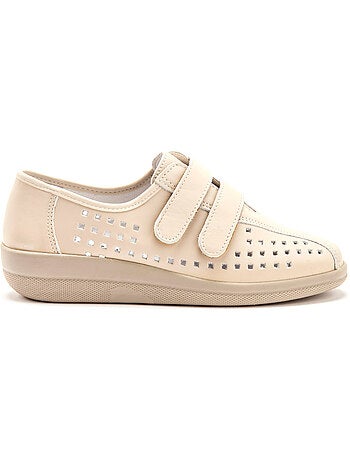 Derbies scratchées à semelle amovible - PEDICONFORT