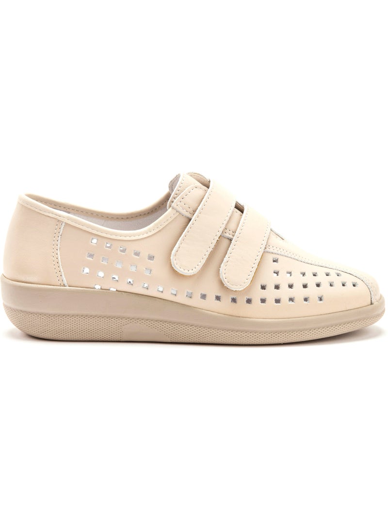 Derbies scratchées à semelle amovible - PEDICONFORT Beige - Kiabi