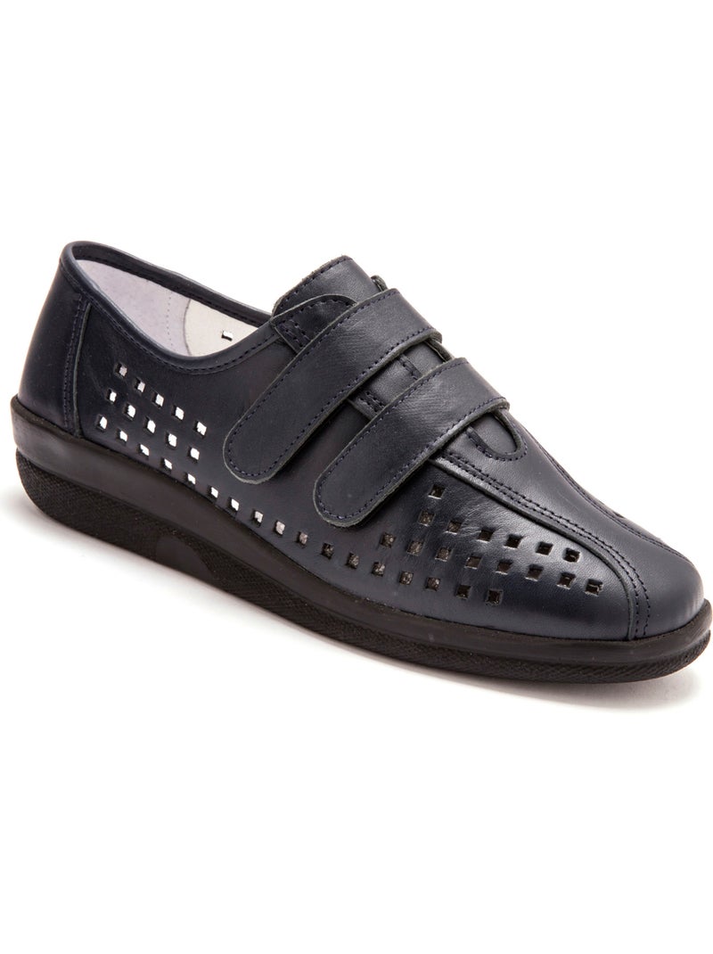 Derbies scratchées à semelle amovible - PEDICONFORT Bleu marine - Kiabi