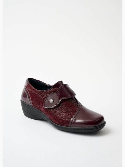 Derbies scratchées cuir largeur confort - Afibel - Kiabi Derbies scratchées cuir largeur confort - Afibel - Kiabi